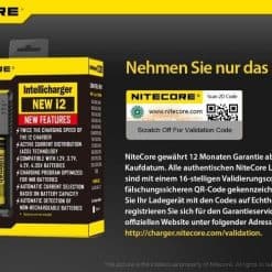 Nitecore NEW i2 – Ladegerät für Li-Ion, LiFePo, Ni-MH, Ni-CD Akkus (Neue Version)