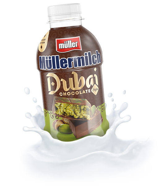 Müller Müllermilch Dubai Chocolate Style 400ml - Home of Dampfer